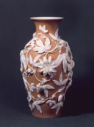 Minton Parian Ware vase, 1894